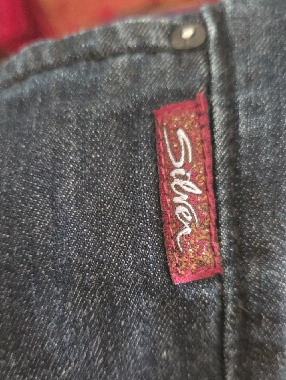 Silver Jeans Dark Indigo Wide Leg Flare Jeans - Picture 3 of 3